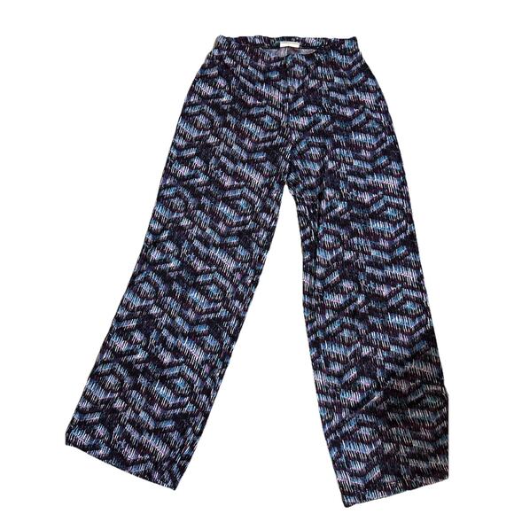 New Directions Wide Leg Palazzo Pants Women’s Small Fairy Summer Boho Geo Print - Picture 1 of 6